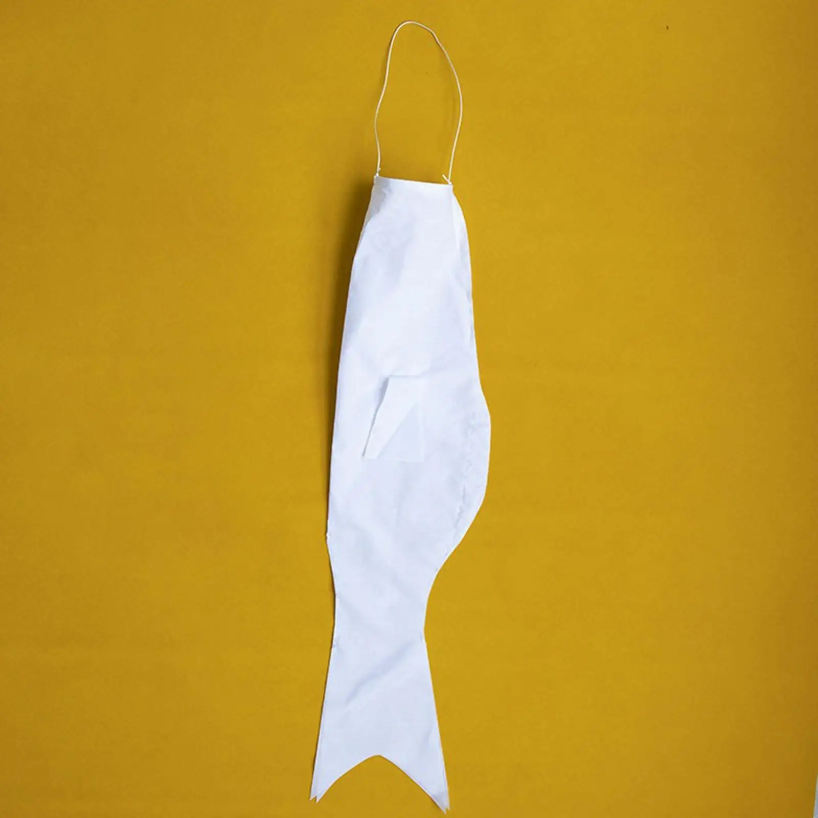 Koinobori Blank Streamer Fish Flag Japanese Carp Windsock DIY Painting Banner for Backyard Wall Decor