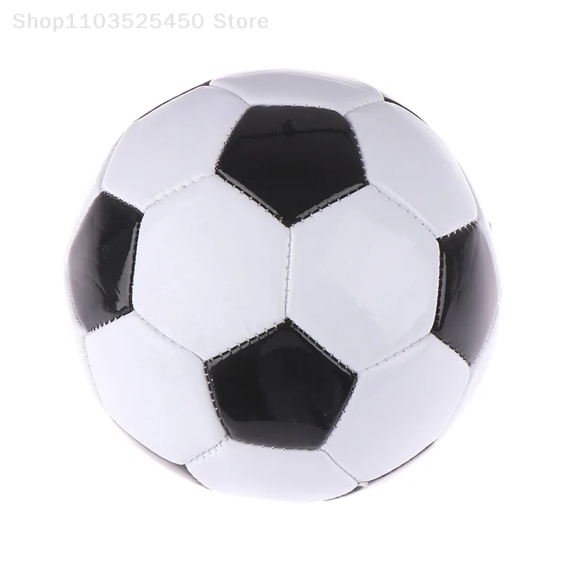 Ballon de football en PVC pour enfants, taille 2, noir et blanc, classique, entraînement, ike, 1 pièce