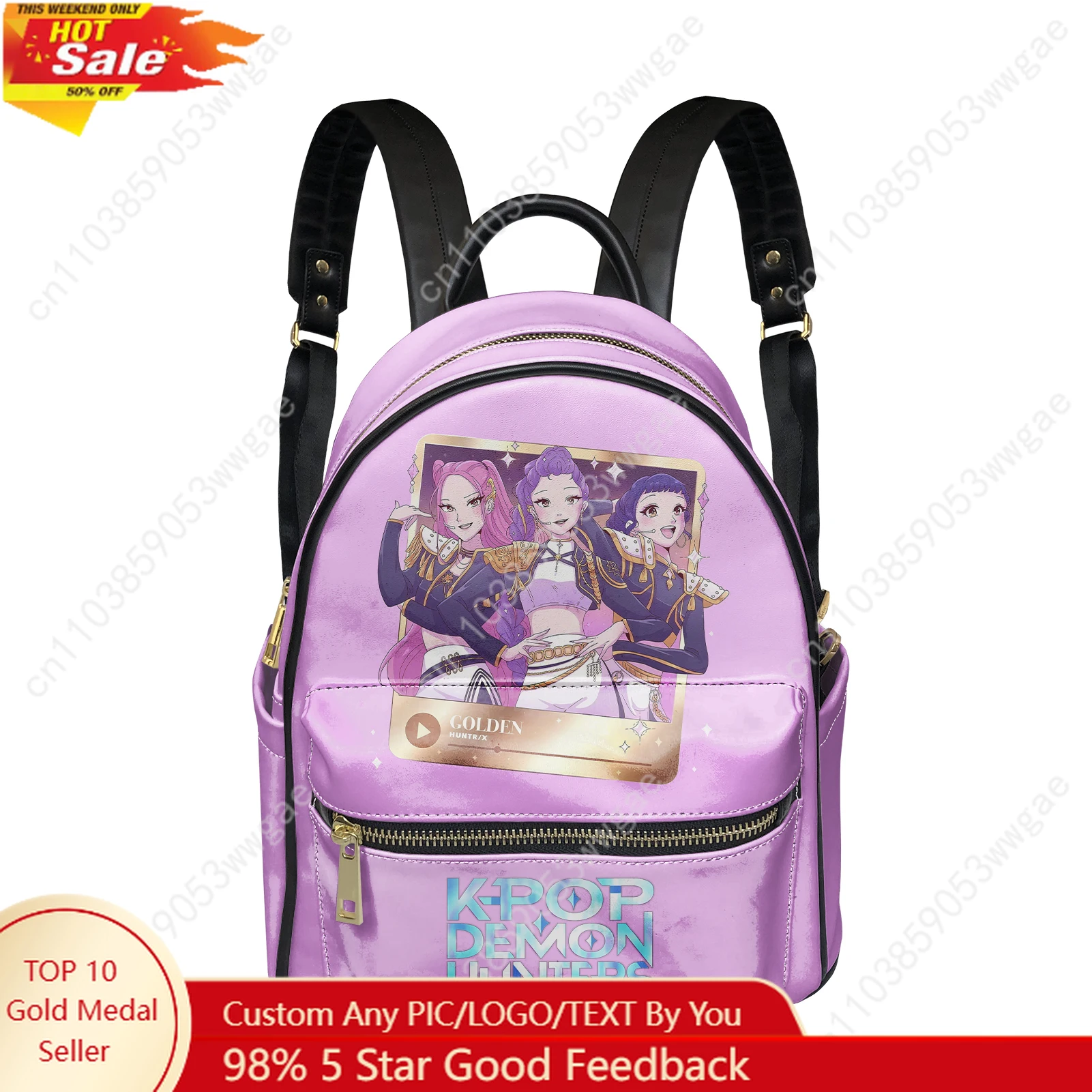 

KPop Demon Hunters Backpack Womens Mens Knapsack Tailor-made Double Shoulder Bag Business Travel Bookbag Rucksack Gift Daypack
