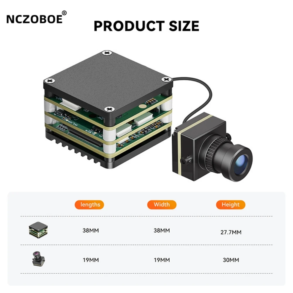 NCZOBOE FPV AI VisionCube Kit FPV AI Camera Module for Ultra-long-range Target Recognition Tracking FPV Drone Accessories