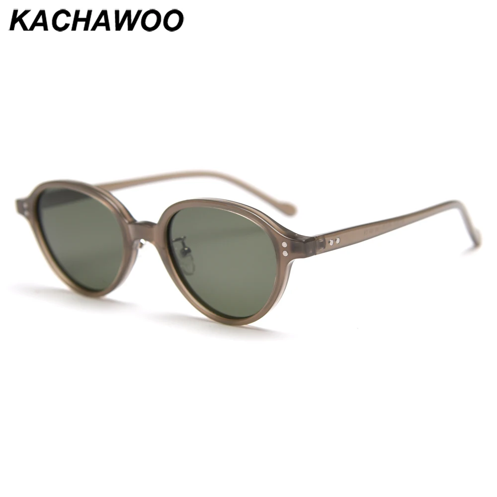 

Kachawoo модные поляризационные солнцезащитные очки женские сверхлегкие овальные солнцезащитные очки tr90 для мужчин унисекс для путешествий летние оттенки зеленые