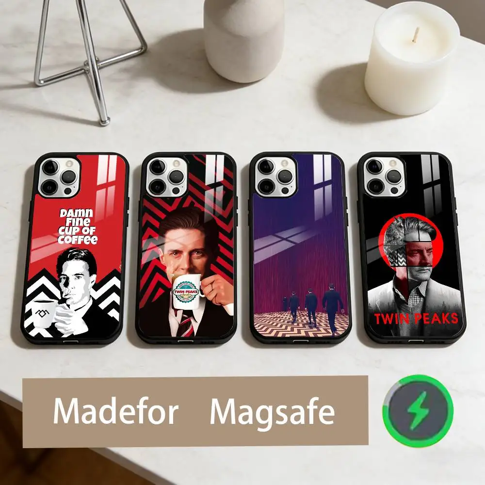 

W-welcome To T-twin Peak Phone Case For iPhone17,16,15,14,13,12,11 Plus,Pro Max Magnetic For Magsafe Wireless Charging