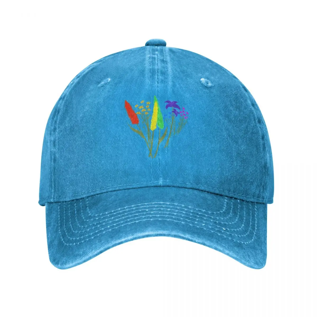 

Subtle Pride Flowers Gay Baseball Cap Snap Back Hat Golf Hat Man Women'S Cap Men'S