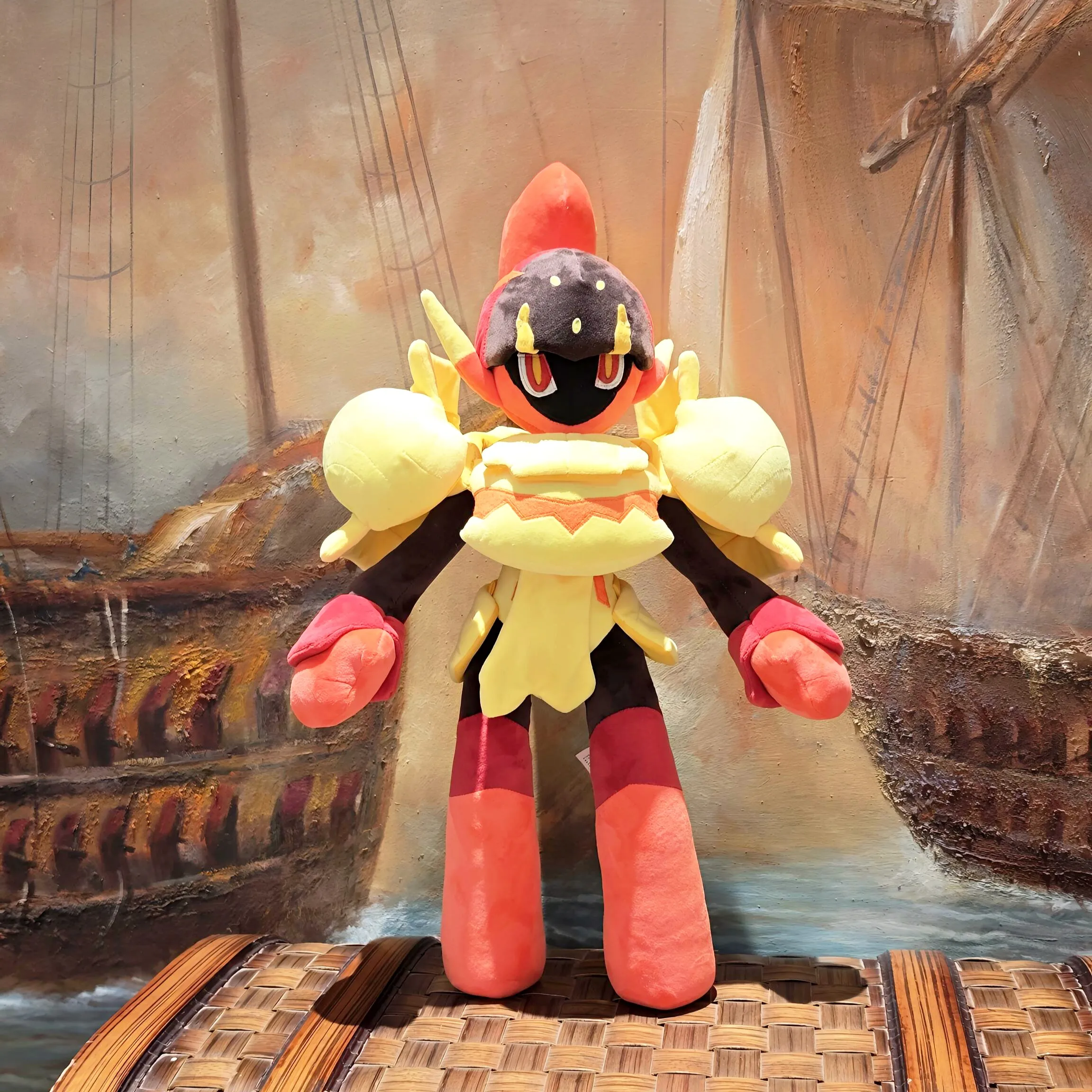 

Плюшевая игрушка Покемон Огненный Воин Армаруж (60 см), мультяшный аниме-персонаж, мягкая кукла-орнамент, удобная и мягкая игрушка для детей, подарок