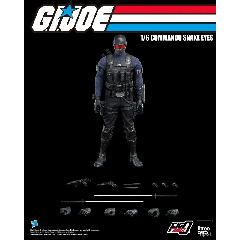 

New Original Hasbro FigZero 3Z0550 G.I.JOE COMMANDO SNAKE EYES Action Figure Toys Gift Model