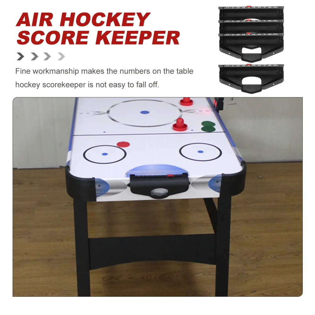 Accessoires de hockey sur table, 4 pièces, compteurs de score, unités de pointage, fournitures de glace, gardien de tennis pour filet en plastique, brittop