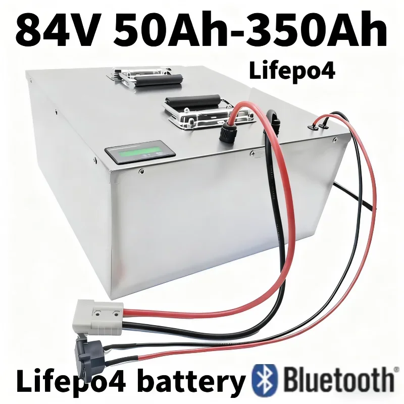 

84 В 60 Ач-350 Ач LiFePO4 аккумулятор с BMS + зарядное устройство для экскурсионного автомобиля 3–12 кВт, глубокий цикл, перезаряжаемая фосфатная батарея для