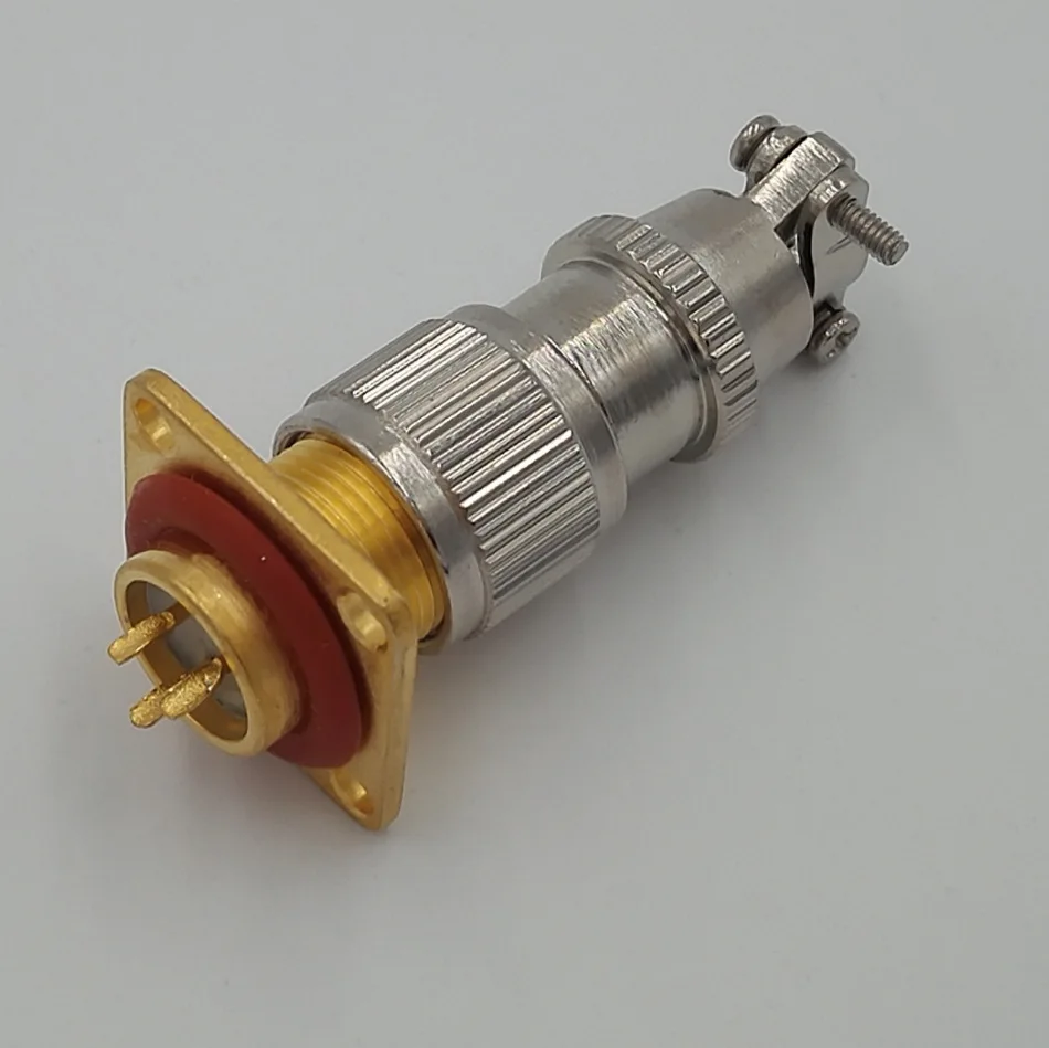 Sealed connector vacuum glass sintered aviation plug LQ1203