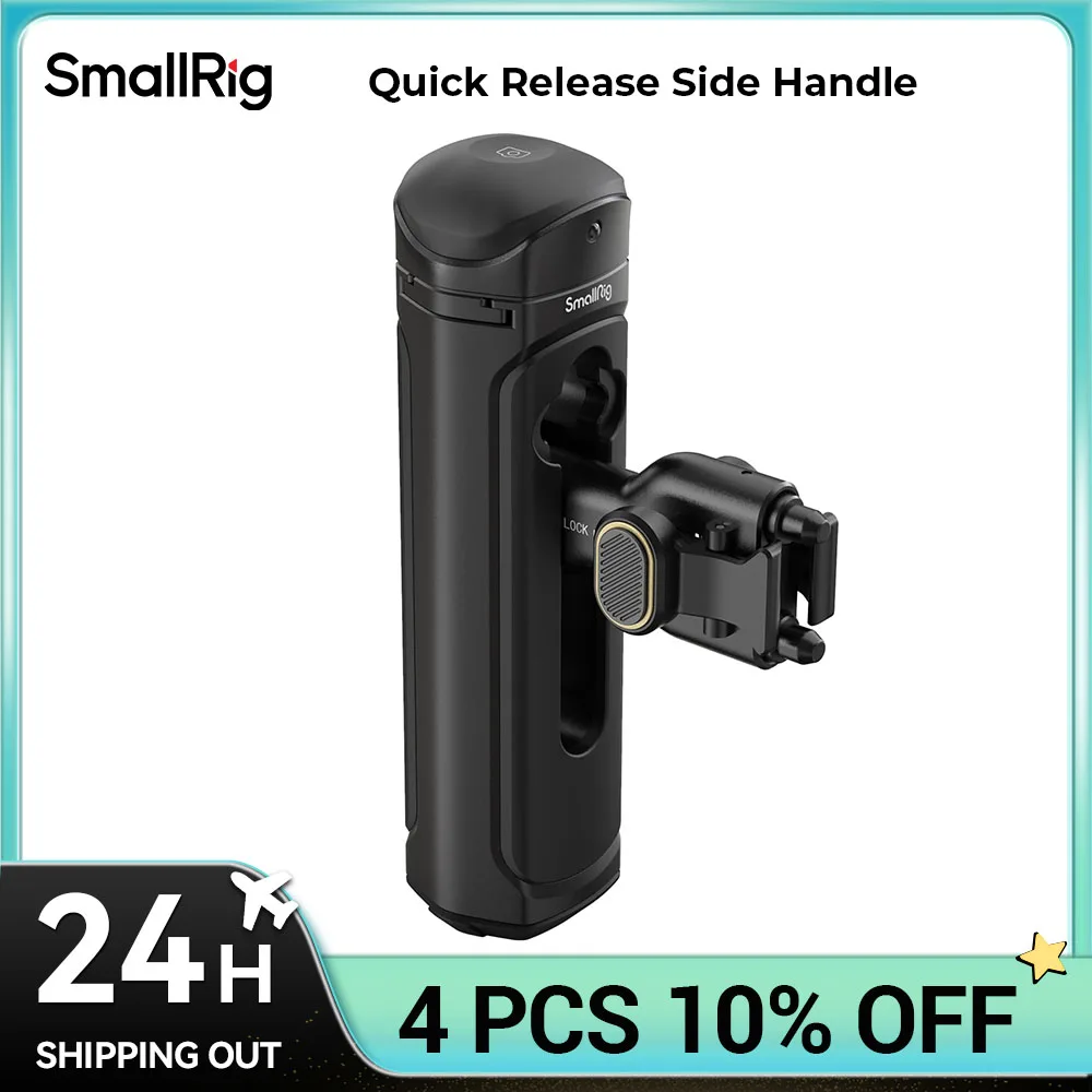 SmallRig Quick Release Side Handle for iPhone 15 Series Cage for Huawei for Samsung Cage for Universal Mobile Phone Cage 4299