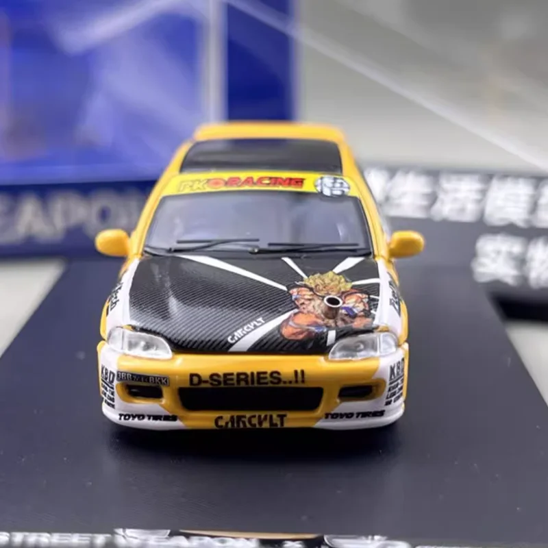 SW 1/64 Honda CIVIC EG6 Metalowy Model Auta Zabawka Odlewany Stop Metal Prezent
