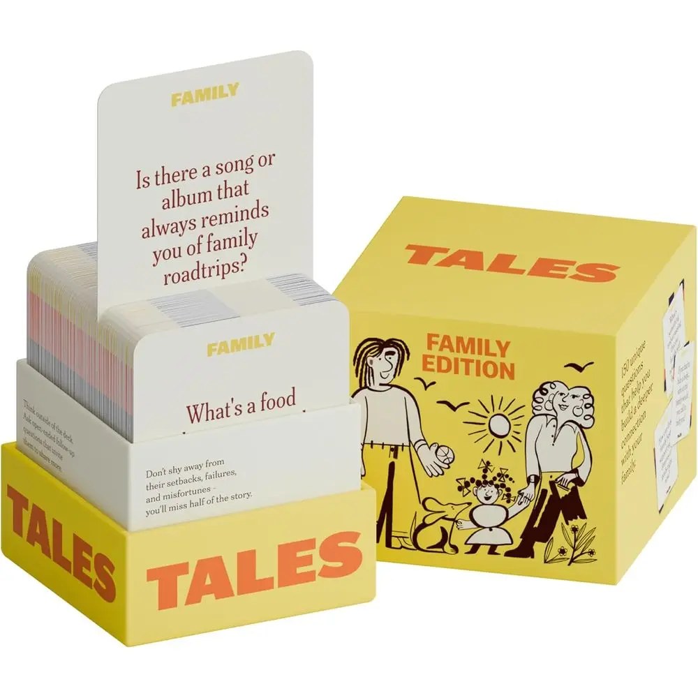 

TALES 150 Contion Cards, amily Edition, or amilies, Adults, Teens, and Kids, amily Dinners, Game Nights, and Gatherings, Prompts