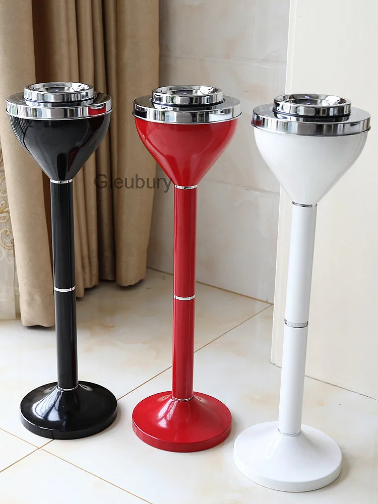 Vertical Bathroom Ashtray Creative Personality Elevator Entrance Toilet Living Room with Lid Office Large Floor Ashtray