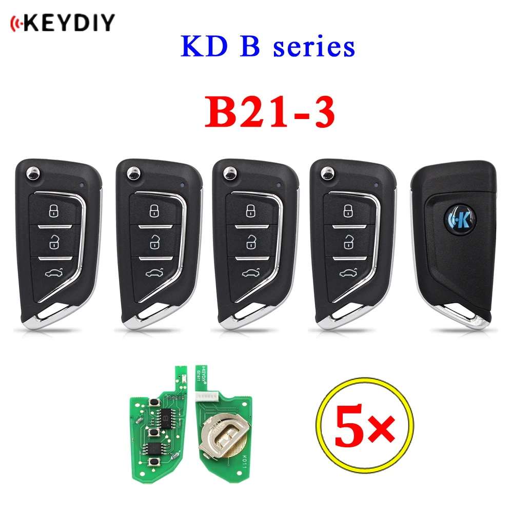 

KEYDIY B Series B21-3 универсальный пульт дистанционного управления с 3 кнопками KD для KD900 URG200 KD-X2 Mini KD для Cadillac Style 5 шт./партия