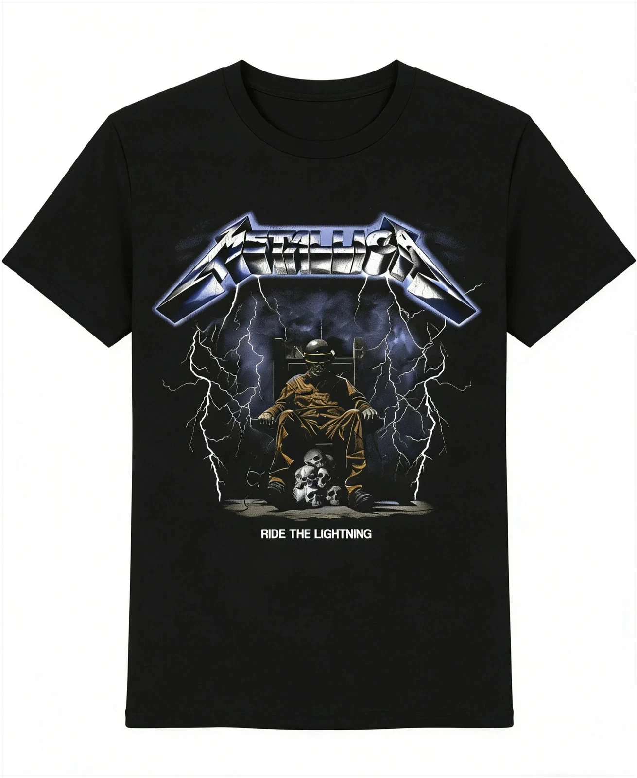 Wolf Metallica Band T-Shirt Cotton Graphic Tee Men Women Summer Streetwear Top