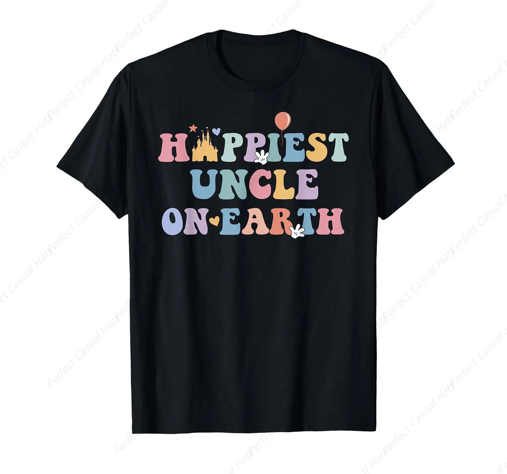 

Happiest Uncle On Earth Shirt, Family Trip T-Shirt Casual Short Sleeve Personalized Top