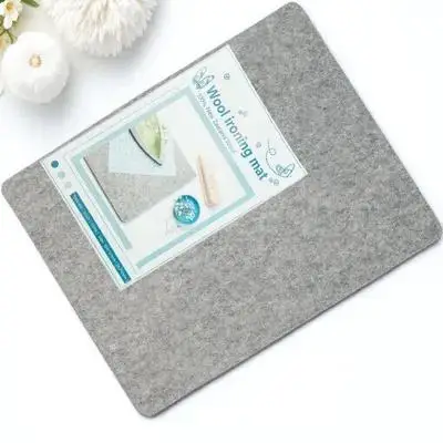 

Wool Pressing Mat for Sewing Projects Heat Resistant Ironing Pad Portable Lightweight Insulation Mat for Home Travel Use
