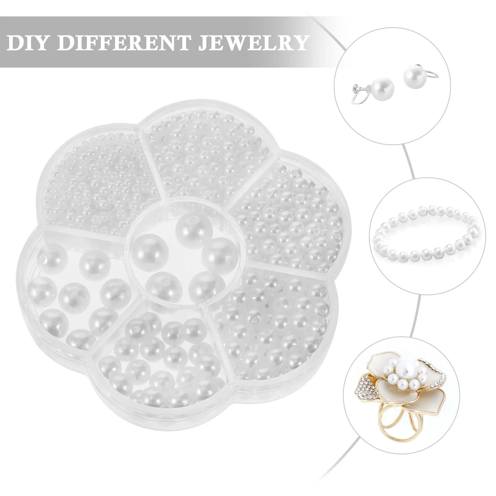 1Set Imitation Pearl Bead Stylish Jewelry Beads for Bracelet Necklace DIY Crafts Beads for Jewelry Making Imitation Pearl Bead
