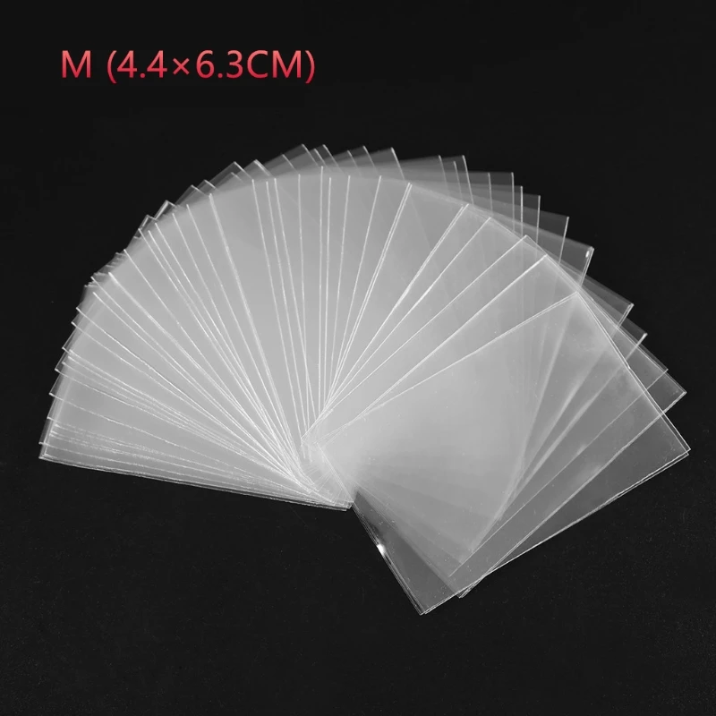 100Pcs Top Loader Card Protectors Trading Card Holders Clear Protective Sleeves