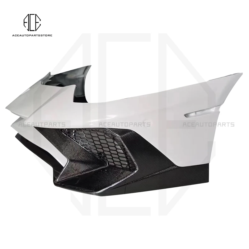 For Lamborghini LP700-4 LP720 LP750 Aventador Front Bumper Rear Bumper SV Style Half Carbon Fiber Body Kit