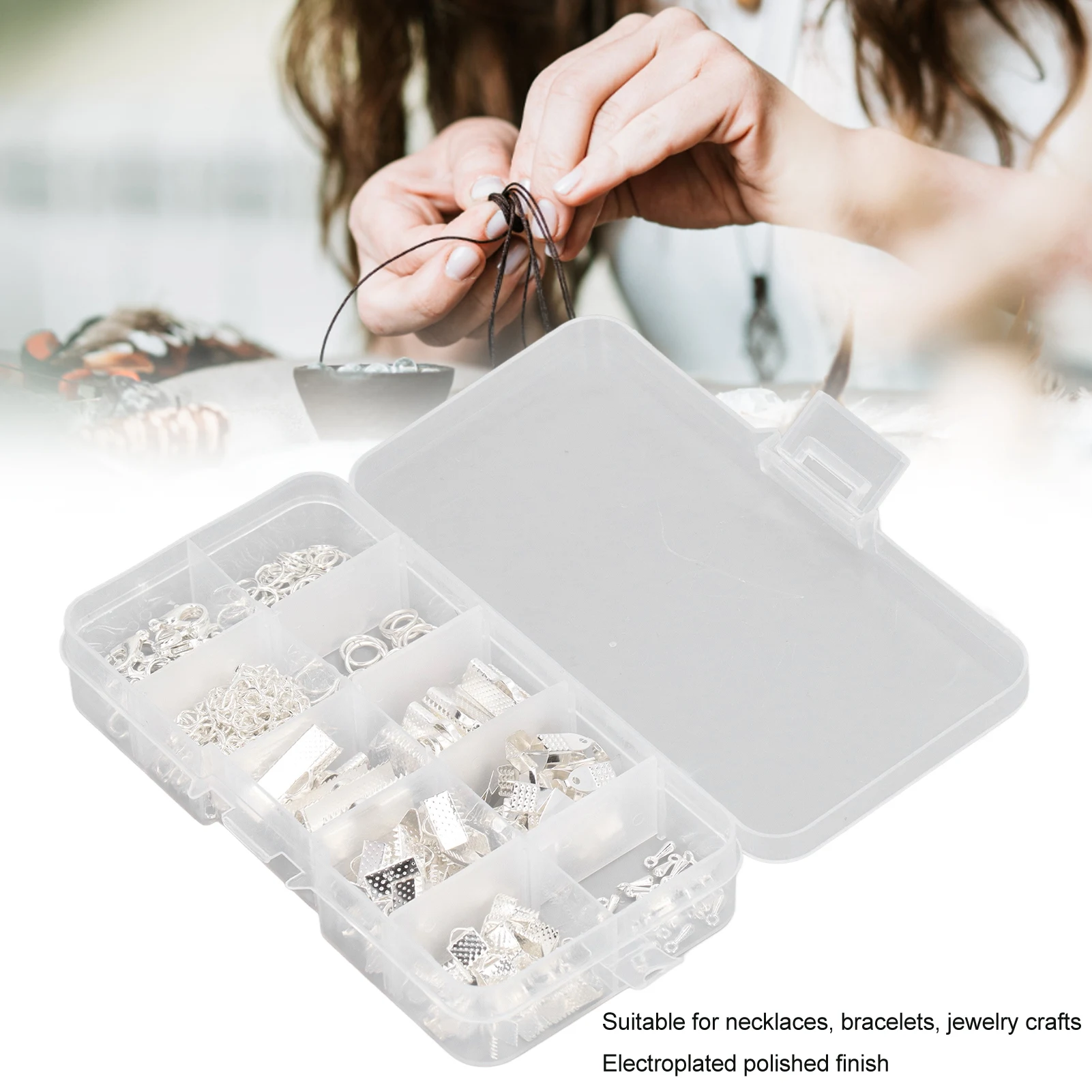 Jewelry Making Kit Professional - ชุดทำเครื่องประดับ ใช้งานได้หลากหลาย ชุดอุปกรณ์โลหะสำหรับผู้เริ่มต้นและมืออาชีพ สำหรับทำสร้อยคอ สร้อยข้อมือ และงานประดับลูกปัด
