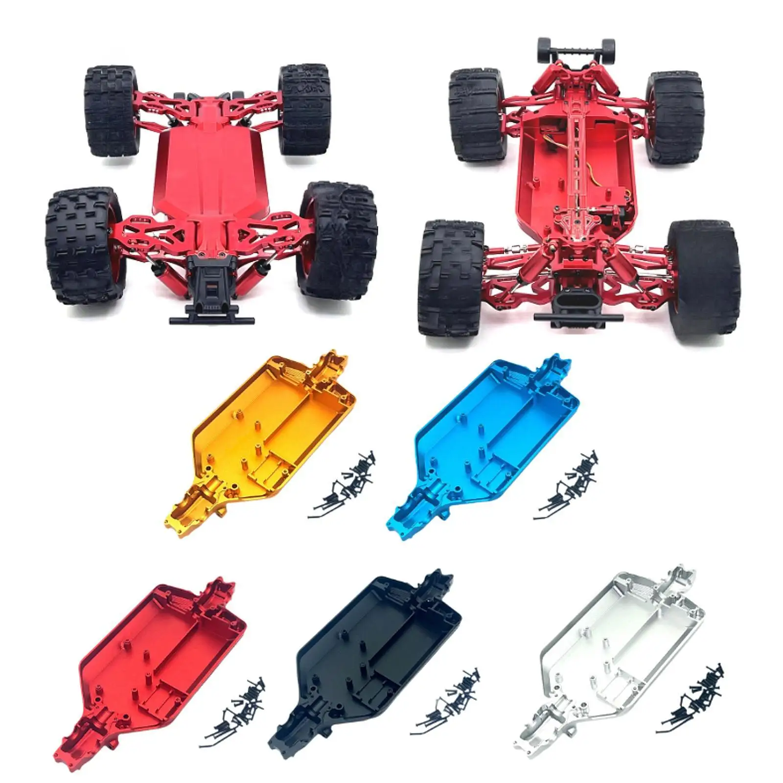 1/16 RC Auto Chassis CNC Metalen Chassis Body Frame Board DIY Toebehoren Onderdelen Vervanging voor 16101 16102 16106 16201 Auto Model