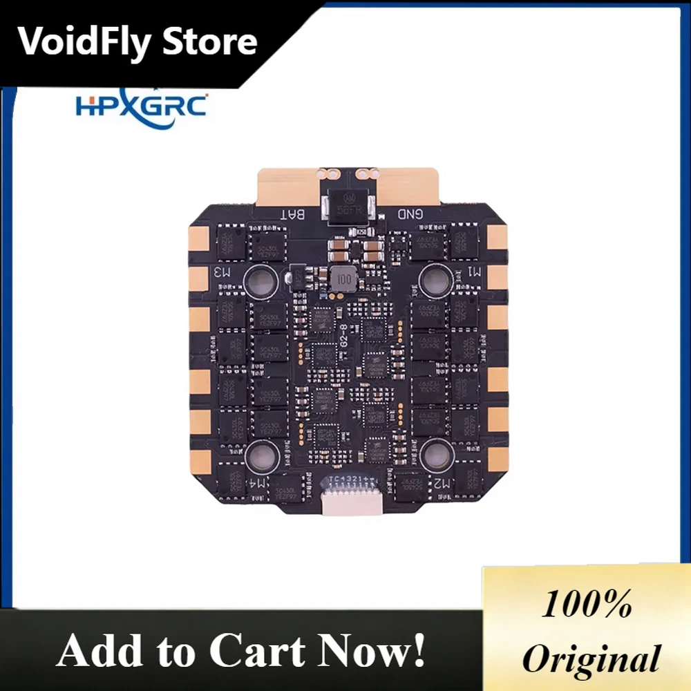 VoidFly HPXGRC F722 Flight Controller Stack BLHeli_32 80A/100A ESC 3-8S Professional Grade for Racing Drone