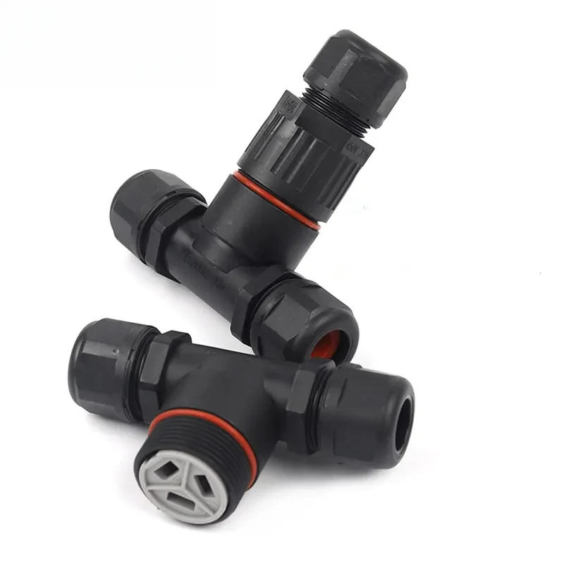 IP68 I/T Shape Waterproof Connector 2/3/5 Pin Wire Connectors Quick Screw Connect Push-in Terminals Electric Junction Box DIY