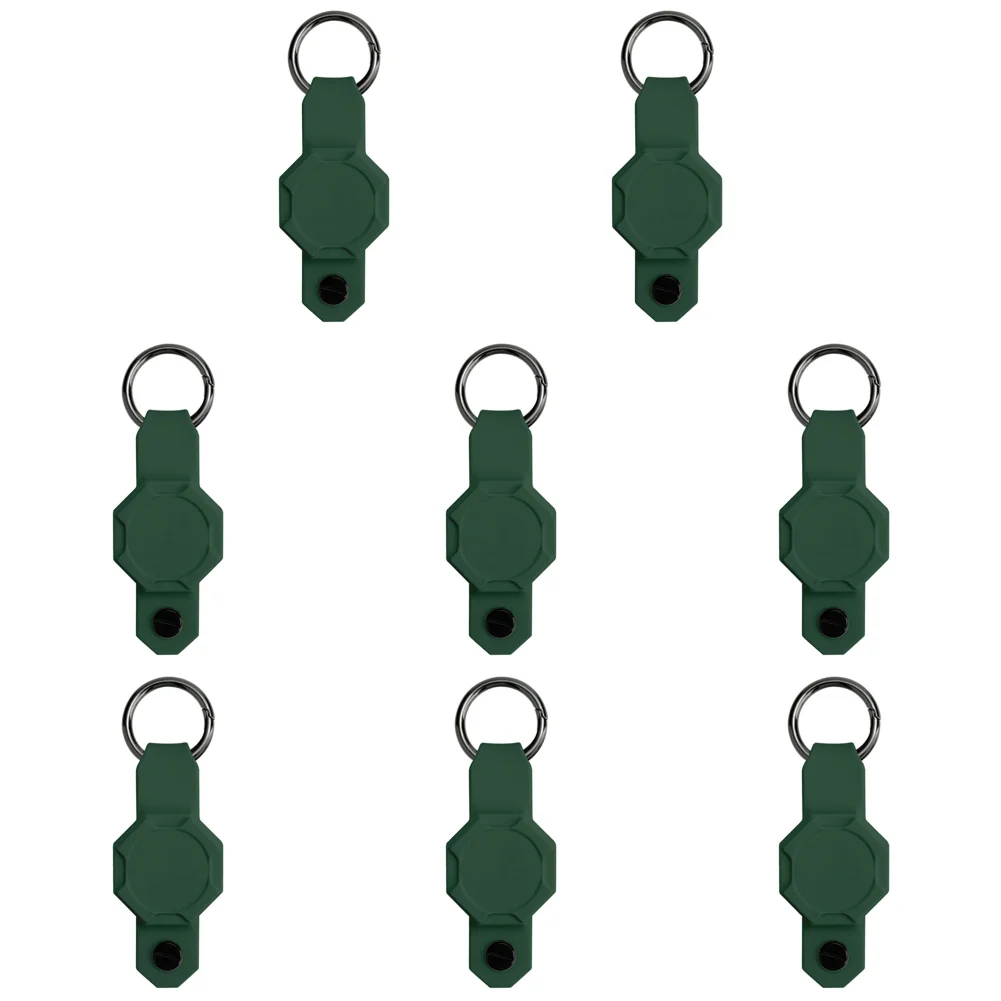 

Силиконовый чехол для Apple AirTag Водонепроницаемый брелок с органайзером для ключей (зеленый)