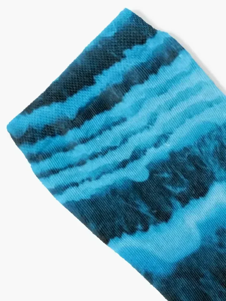 Blue Agate Socks gift men cotton high quality japanese fashion Socks Women Men's