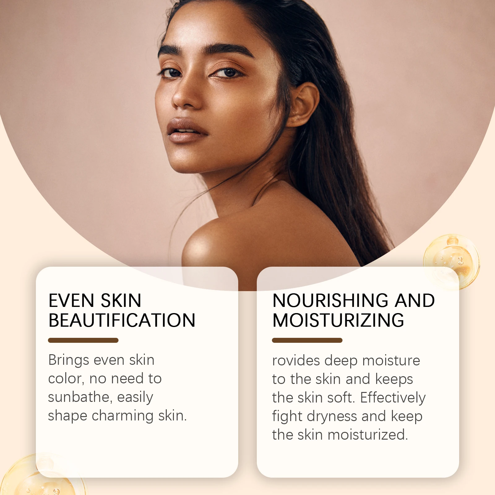 Crema bronceadora para tumbonas, profundiza el tono de la piel, calma el seco, previene las quemaduras solares, protección Uv, loción autobronceadora, bronceador Natural de verano