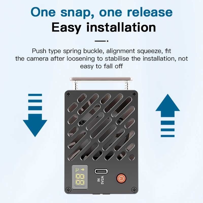 E11 หม้อน้ําคูลเลอร์สําหรับ Canon FUJIFILM 86*52*24mm