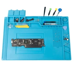 Soldering Mat Repair Pad Insulation Heat Resistant 932°F Soldering Station Silicone Work Pad Desk Workbench Phone Repair Tool