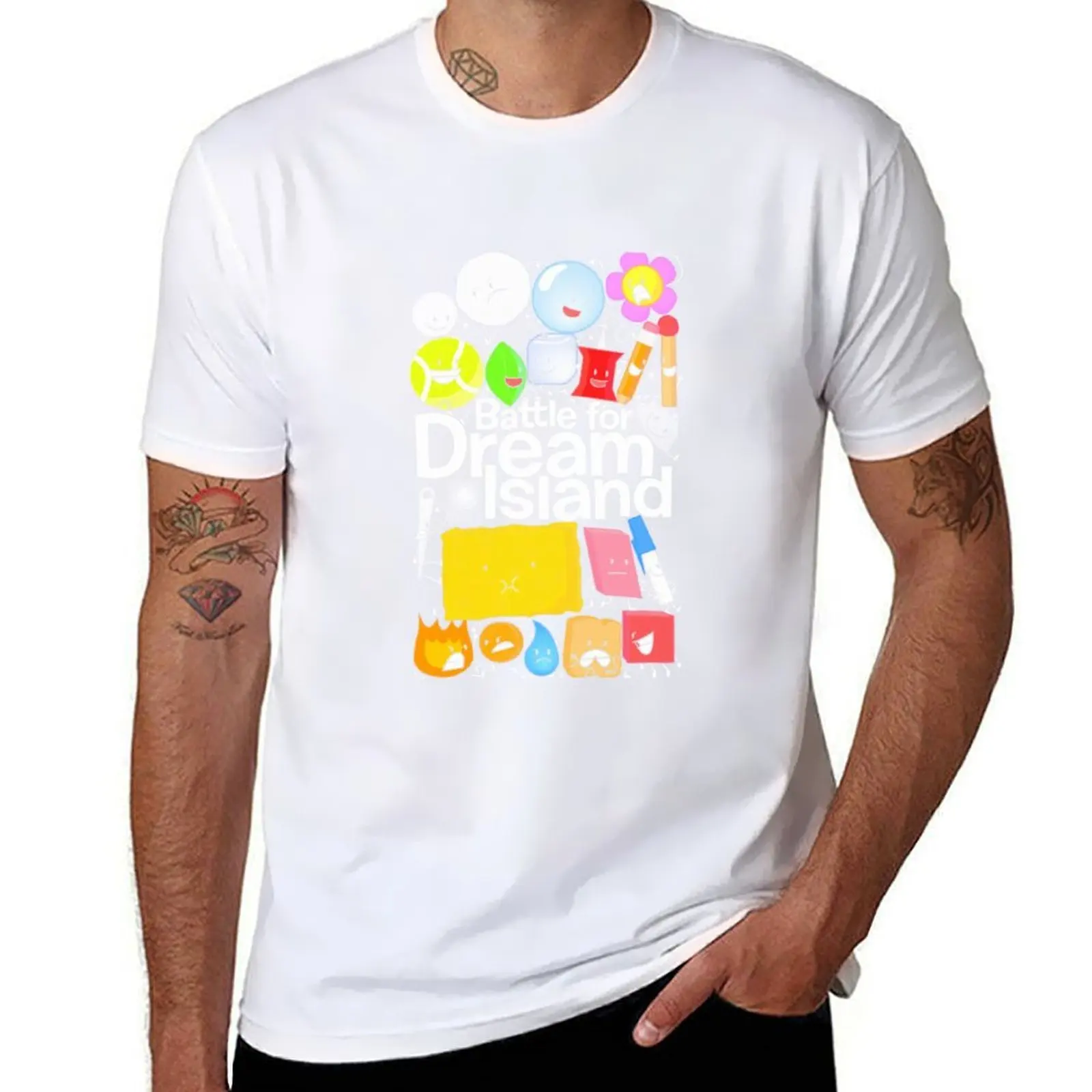

BFDI Poster Black T-Shirt t shirt men 100% cotton luxury brand t shirts cotton 100% T-Shirt