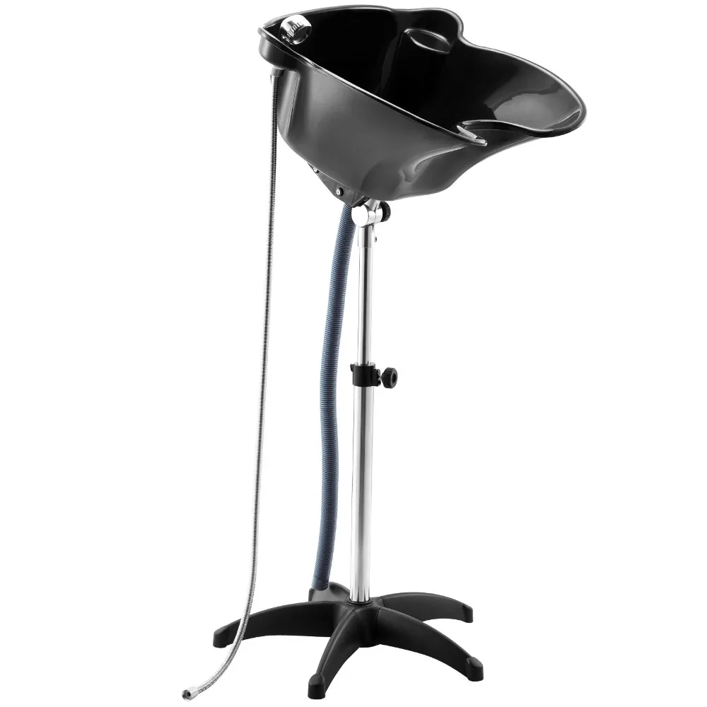 

Portable Hair Washing Basin with Drain Hose, Adjustable Height and Angle