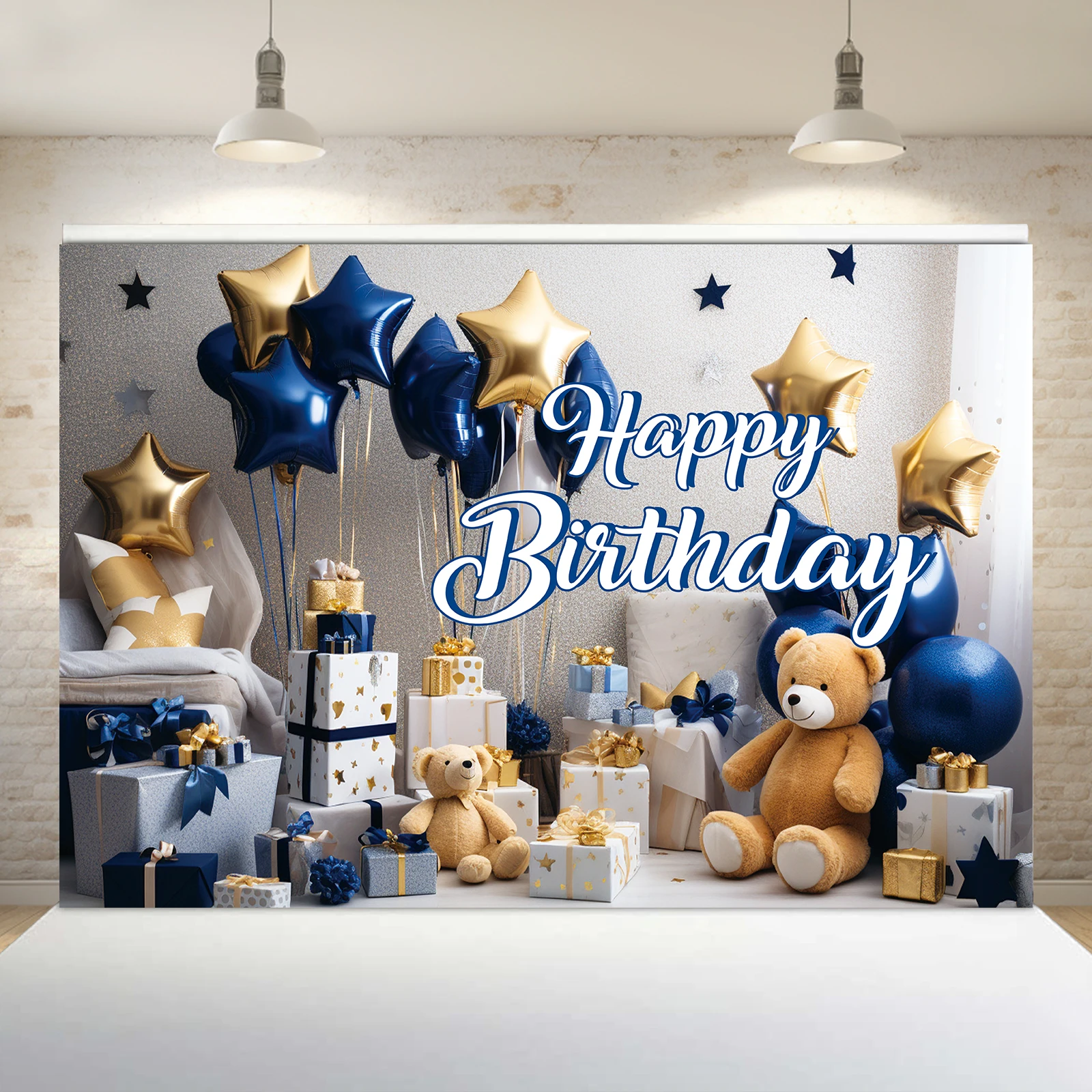 1PCS 100x150cm Baby Birthday(8) Theme Backdrop,Photography Background,Used To Gifts,Activities Or Other Party Decoration