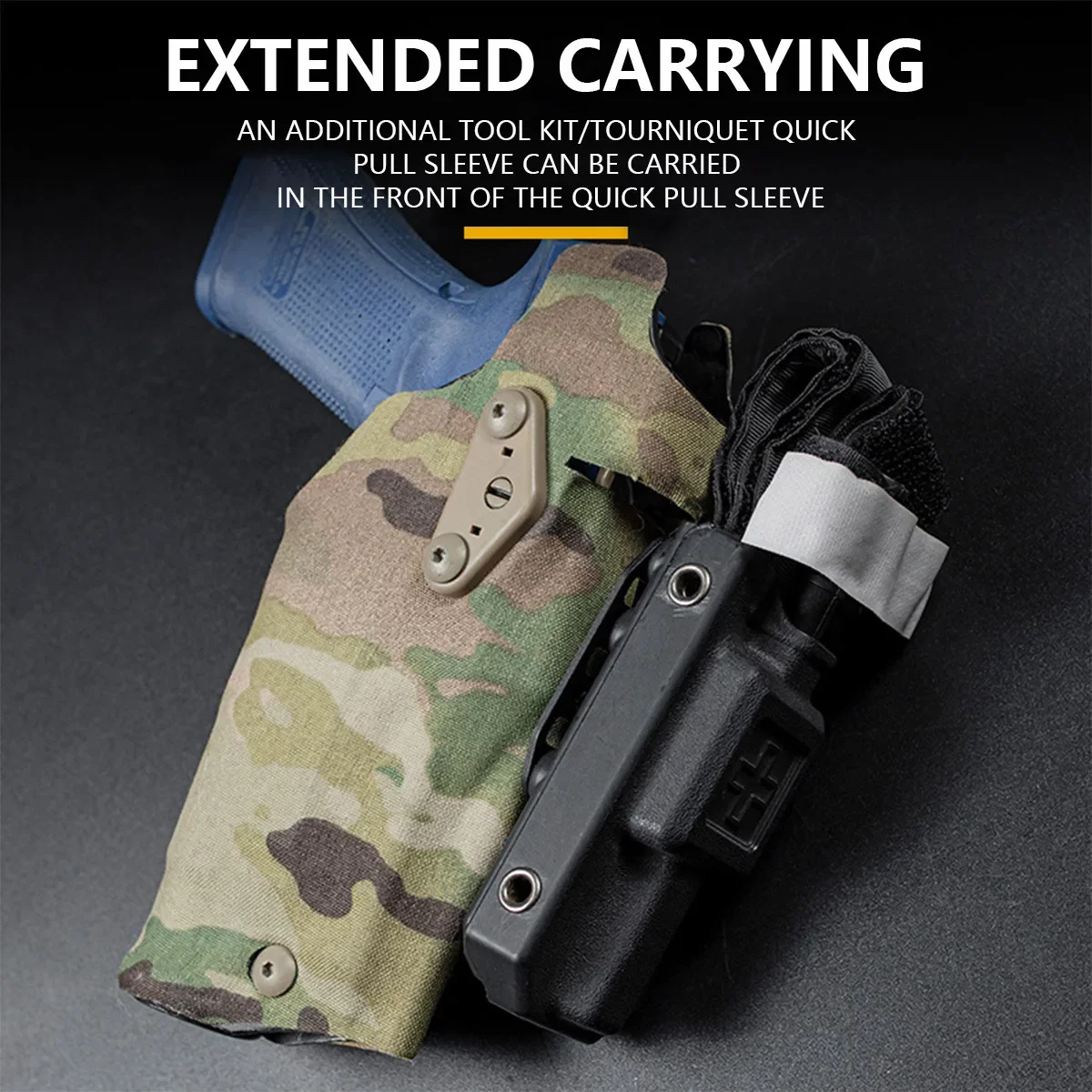 Tactical QLS Holster Adapter Stainless Steel Equipment Mount X300 Holster NCPE Quick Locking Extension Plate Tourniquet Platform