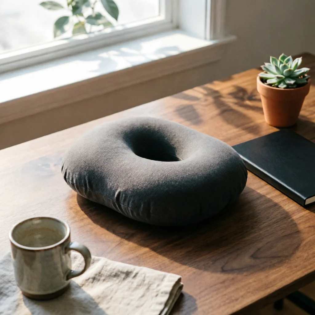 Prone Sleeping Pillow High-Resilience Hip-Shaped Pillow Textile Cover Ergonomic Design for Bed