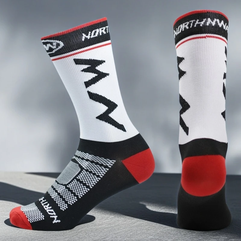 1/3/5 Paar Herren-Sportsocken bis zur Wadenmitte, Fitness-Kompressionssocken, rutschfest und atmungsaktiv, hohe Sportsocken für Männer im Frühling und Sommer, bequeme Wadensocken für Paare im Herbst, geeignet für tägli – Detail 4