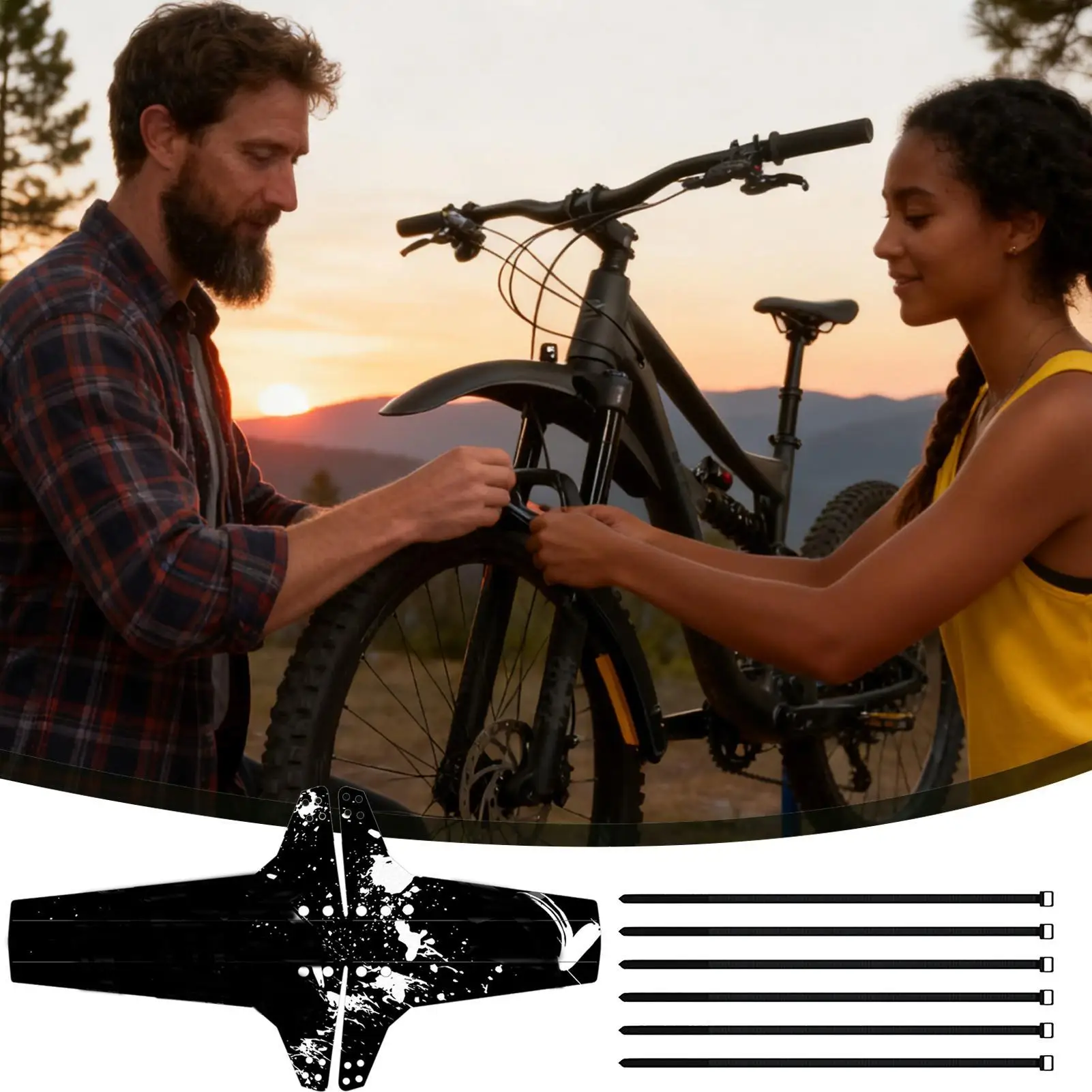 Bike Mud Guard Quick Release Front Rear Full Cover Anti Splashing Water Dirt Grime Wheel Fork Protector For Cycling Accessory