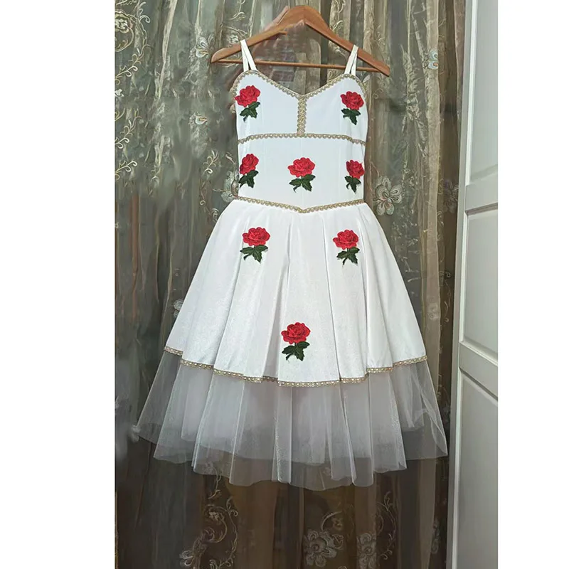 

Professional Awakening of Flora Rose Flower Romantic Ballet Dress TuTu Costume