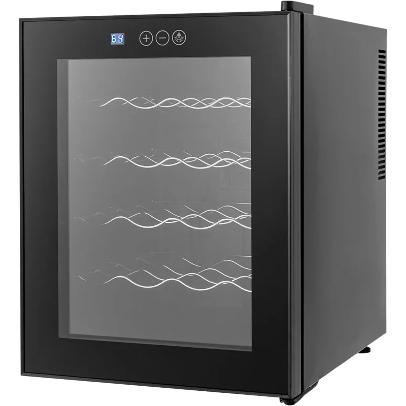 

Холодильник для вина, отдельно стоящий шкаф для вина на 20 бутылок с регулируемыми ножками, электрический холодильник для хранения вина на столешнице