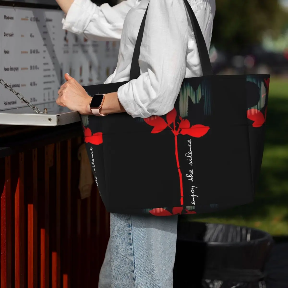 

Electronic Rock Depeche Cool Mode Beach Tote Bag Sport Gym Yoga Duffle Large Tote Bag Women Travel Bag Fitness bag