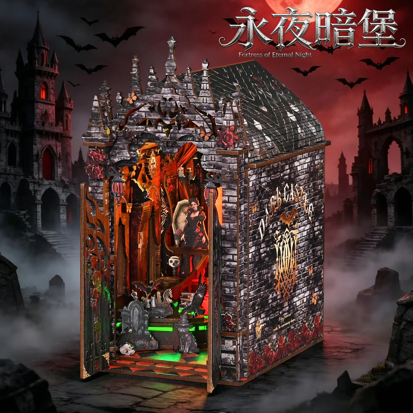 diy-miniature-book-nook-gothic-vampire-castle-wooden-assembled-architecture-model-creative-handmade-bookend-decor-doll-house