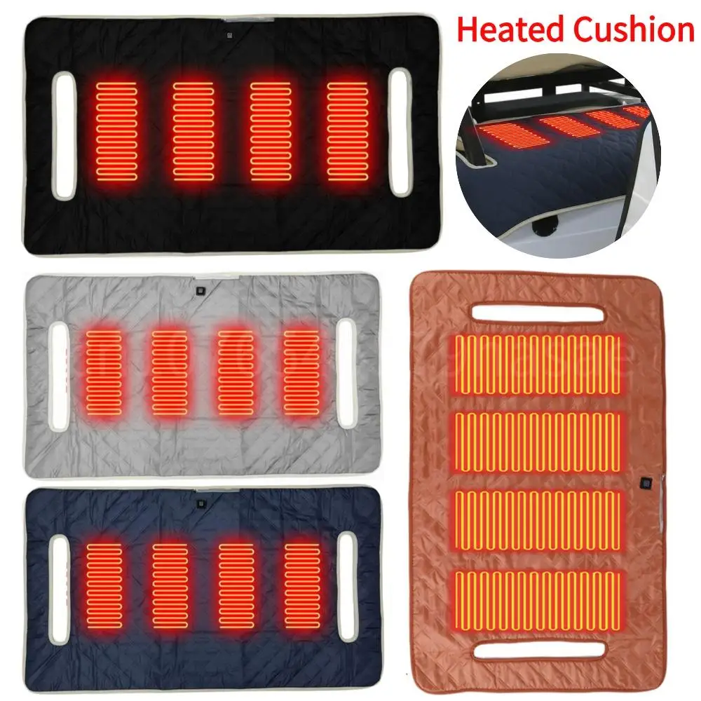 

Golf Cart Heated Seats Blanket Winter Warming Heater Sports Cart Seat Heating Cushion Covers 4 Zones Heated Warmer Pad Golf Gift