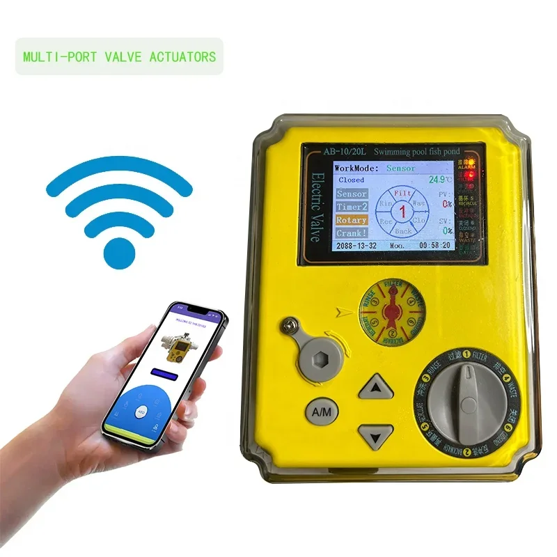 For Hayward   Valve Actuator Swimming Pool Sand Filter Multi-Port WiFi Auto Backwash Valve