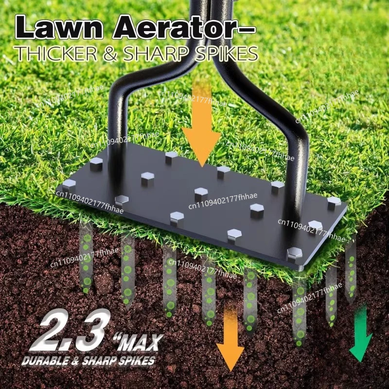Manual Lawn Punching Tool, Scarifier, Outdoor Garden Lawn Aerator, Tiller