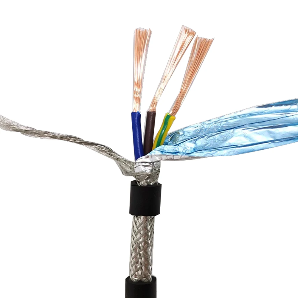 

13AWG 15AWG 17AWG Pure Copper Shielded Wire RVVP4 core 1.0mm2 1.5mm2 2.5mm2 Audio Control Cable Aluminum Foil Shield Cable