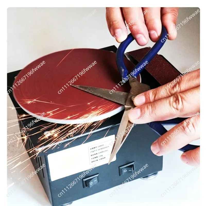 Mini Electric Belt Sander Benchtop Grinding Polishing Machine High Speed Sanding Disc Machine Knife Sharpener Blade Opener