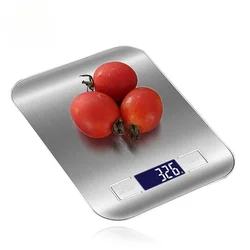 Stainless Steel Electronic Scales 5kg/10kg Kitchen Scales Home Jewelry Food Snacks Weighing Baking Tools