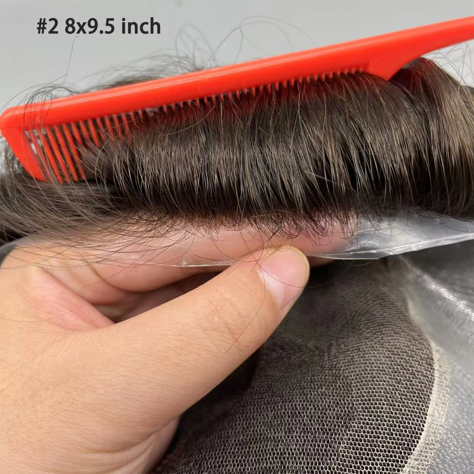 Clearance- Australia Toupee Men Breathable Lace PU Protese Capilar Masculina Men's Wig For Men 6" System Unit For Men